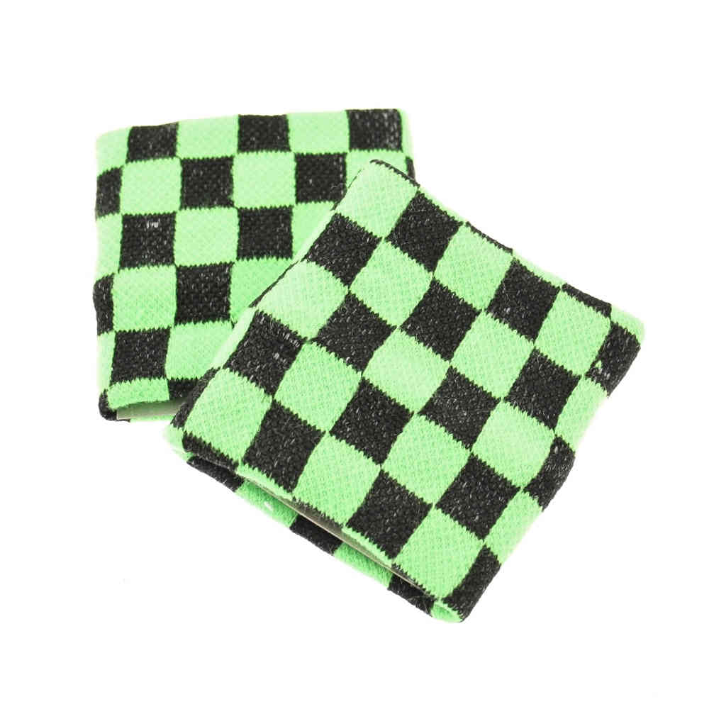 Zac's Alter Ego - Checkered Neon Zweetband - Groen/Zwart